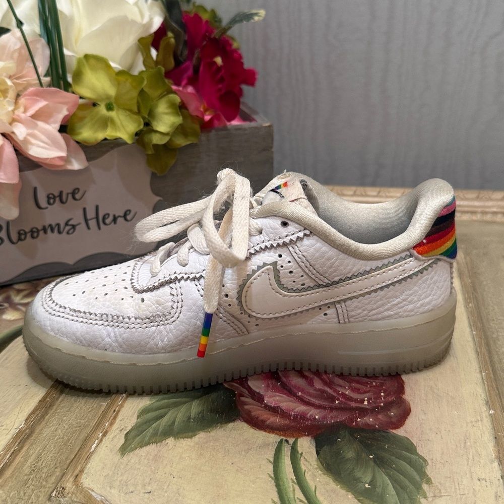 Nike Air Force One PS Be True Low Sneakers Child’s Sz 12C - Picture 5 of 16